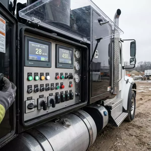 Xe hút bể phốt chân không hiện đại